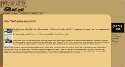 Desktop Screenshot of fivemilecreek.net