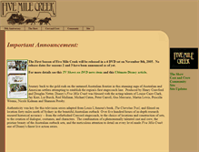 Tablet Screenshot of fivemilecreek.net